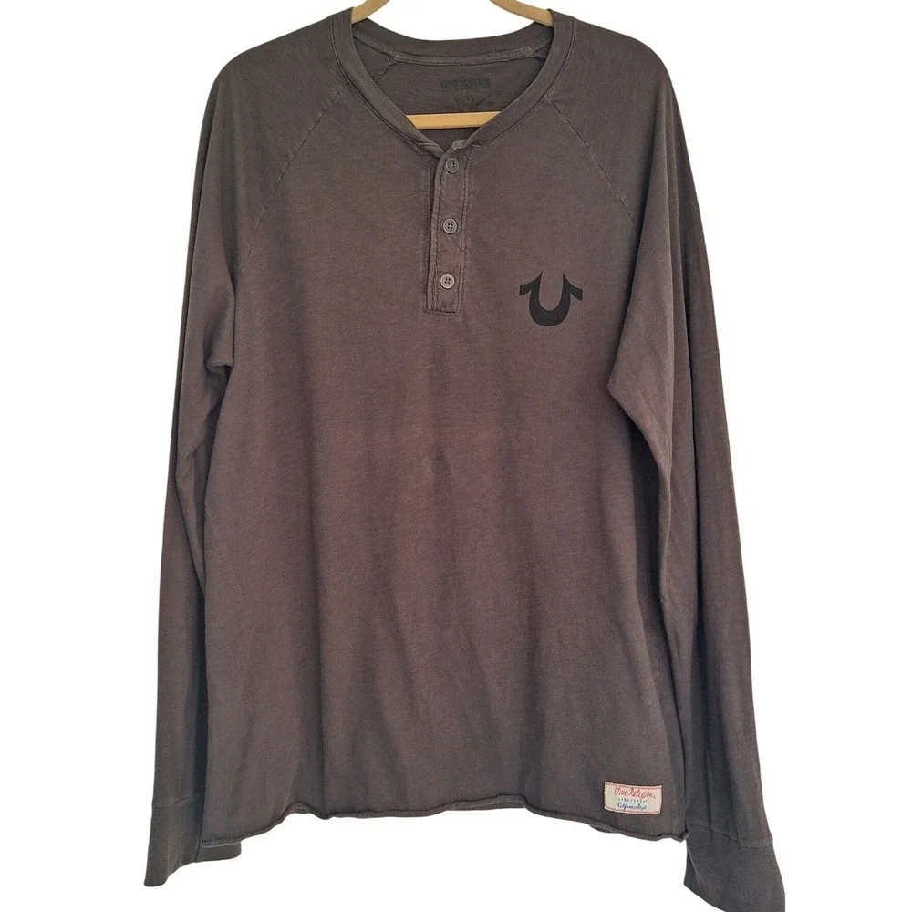 True Religion sportwear green Long‎ Sleeve logo size XXL/TTG